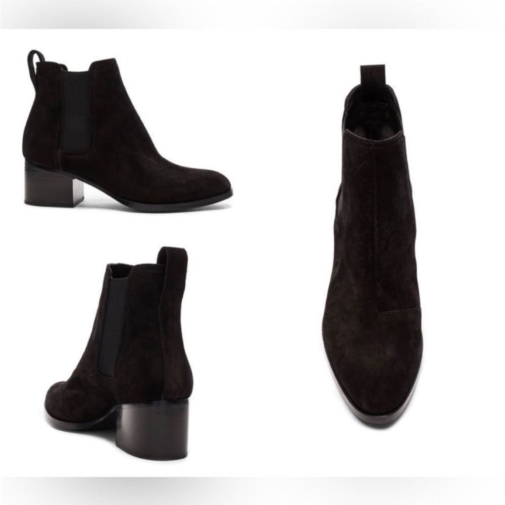 Rag & Bone Walker Boots In Black Suede
